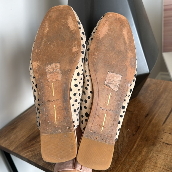 Dolce Vita leopard leather/suede slides women’s size 7 GUC - Picture 3 of 5